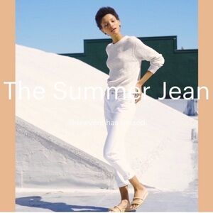 Everlane Summer Jean Denim Jeans White SZ 30